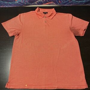 Van Heusen Men's Polo Shirt - Coral Stripes